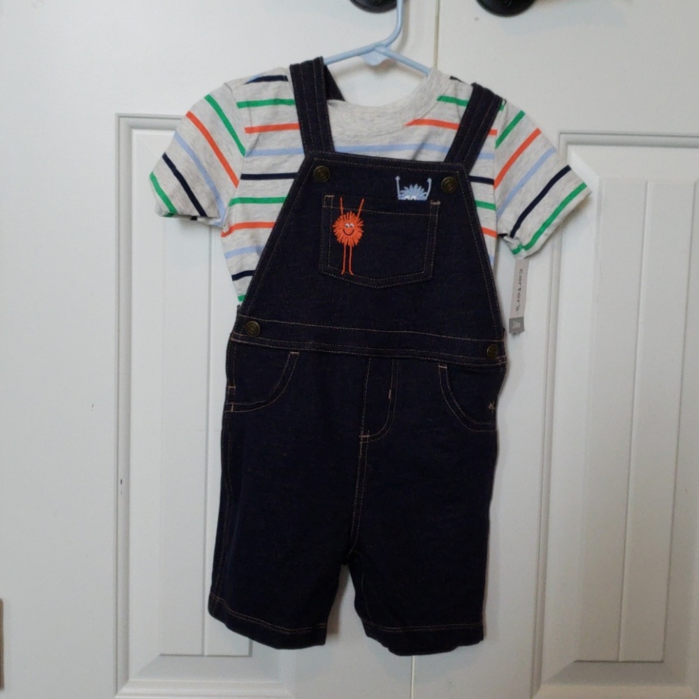 Carter's 2 piece overall set for baby boys
